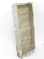 Holz-Tablett rustic L45 B20,5 H8,5cm natur-geweisst 760326-13
